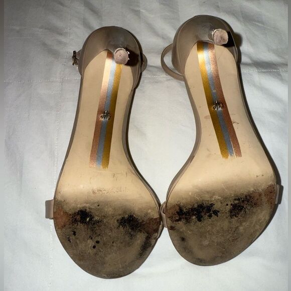 Sam Edelman Ariella Tan Heels with Ankle Strap Size 9 - Picture 5 of 9